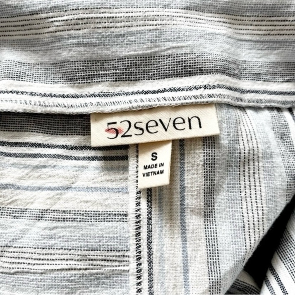 52Seven Casual Stripe Sleeveless Dress Size Small - Picture 9 of 13